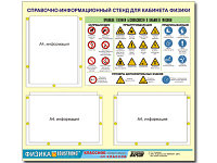 Стенд информационный ЭДУСТЕНД "Правила техники безопасности в кабинете физики"