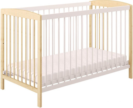 Детская кроватка Polini Kids Simple 101 (натуральный/белый), фото 2