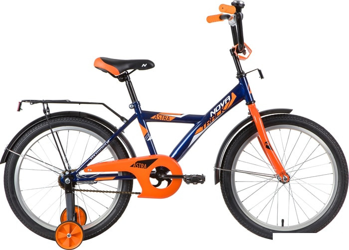 Детский велосипед Novatrack Astra 20 2020 203ASTRA.BL20 (синий/оранжевый)