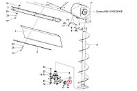 Звездочка редуктора бункера КЗР 0200629