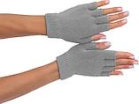 Перчатки противоскользящие для занятий йогой, серые, фото 4