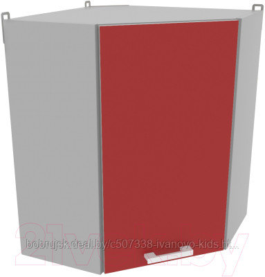 Шкаф навесной для кухни Интерлиния Компо ВШУ-720 (красный)