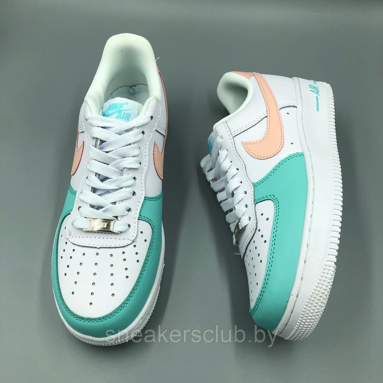 Кроссовки женские Nike Force бело-розовые - фото 6 - id-p177349626