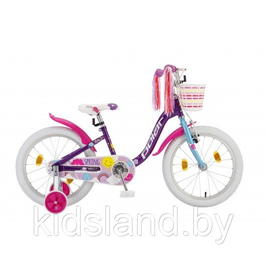 Детский велосипед POLAR JR 18'' Unicorn singl (темно-розовый) - фото 3 - id-p177351654