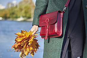 Женская сумочка кросс-боди из натуральной кожи