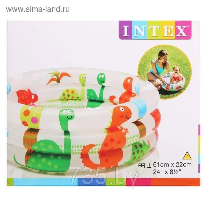 Детский надувной бассейн Intex с динозаврами (размер 61х22 см) - фото 3 - id-p177390385