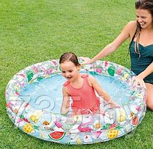 Детский надувной бассейн Intex Лето (размер 122х25 см)
