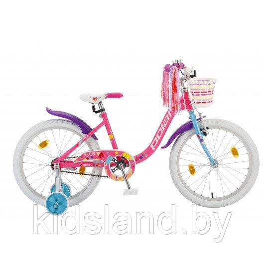Детский велосипед POLAR JR 20'' Unicorn singl (темно-розовый) - фото 3 - id-p177435607