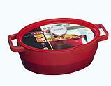 Кастрюля овальная чугунная 3.8л Slow Cook Pyrex  (Франция), фото 3