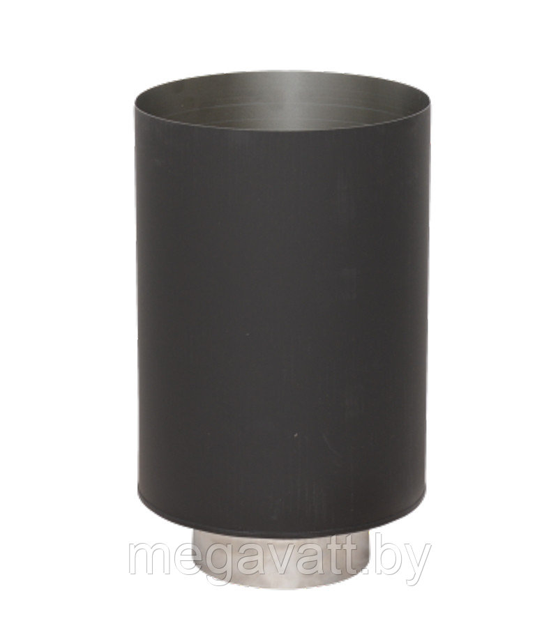 Стакан LAVA д.120/200 (нерж 1мм/конструкционная сталь 0,7мм, черный) - фото 1 - id-p177444790