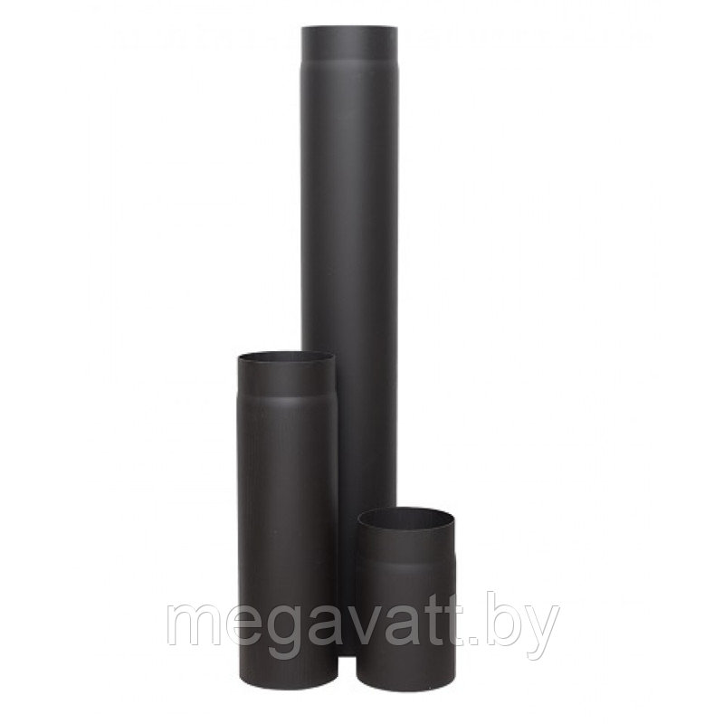 Труба LAVA д.120, L 0.25 м (конструкционная сталь 2мм, черный) - фото 1 - id-p177444799