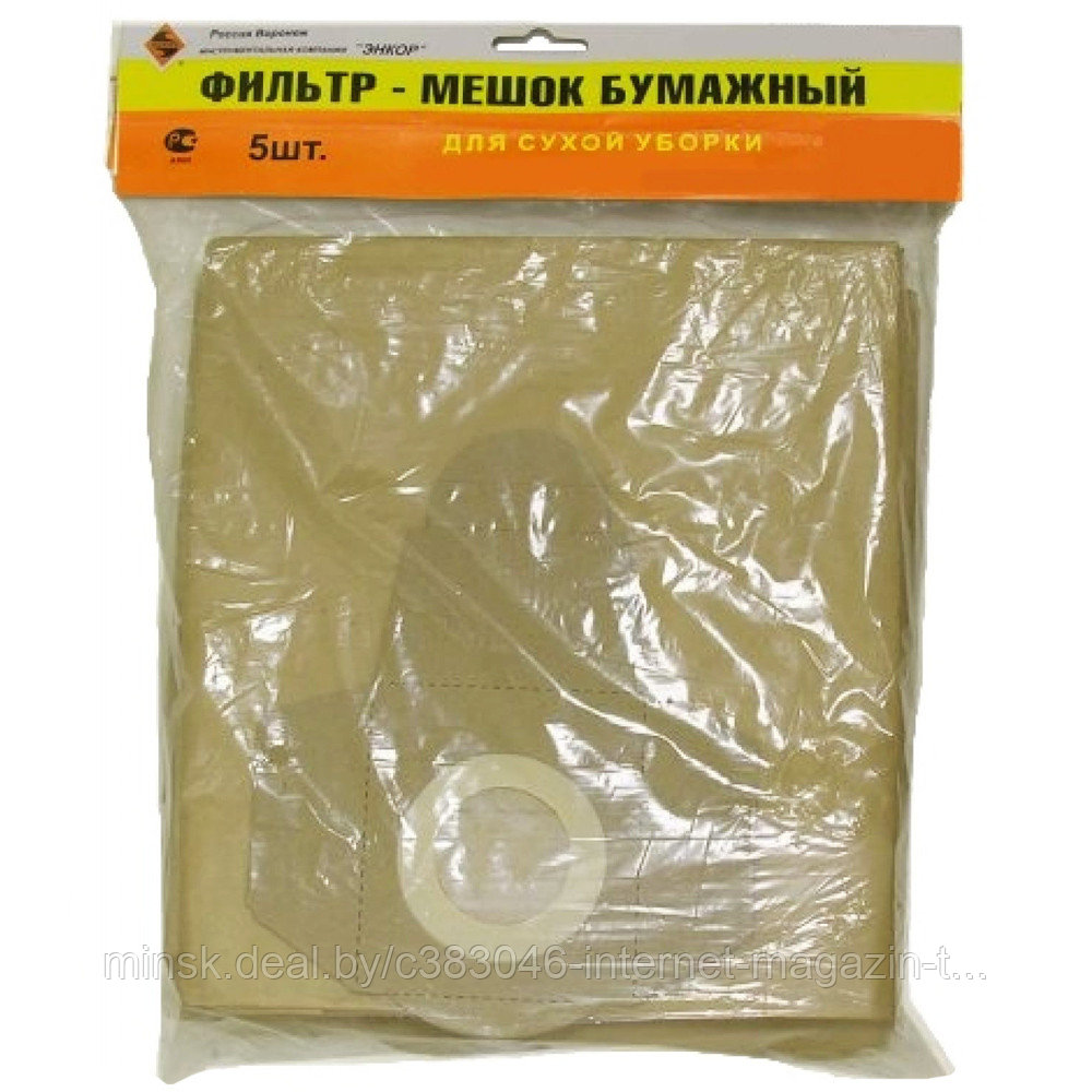Мешок бумажный  для пылесоса Корвет 367 (5 шт) Энкор (25594)