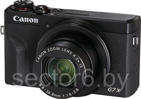 Фотоаппарат Canon PowerShot G7 X MARKIII черный 20.1Mpix Zoom4.2x 3" 4K SDXC/SD/SDHC CMOS IS opt 5minF rotLCD