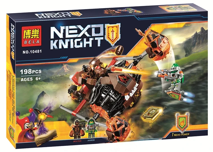 Конструктор Nexo Knights Нексо Рыцари 10481 Лавинный разрушитель Молтора, аналог LEGO 70313 - фото 1 - id-p177473043