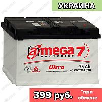 Аккумулятор A-Mega Ultra / 75Ah / 790А / Обратная полярность / 278 x 175 x 190