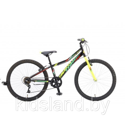 Велосипед Booster Turbo 240 24" (черно-зеленый) - фото 1 - id-p177473675