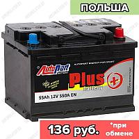 Аккумулятор AutoPart Plus / [555-200] / Низкий / 55Ah / 550А / Обратная полярность / 242 x 175 x 175