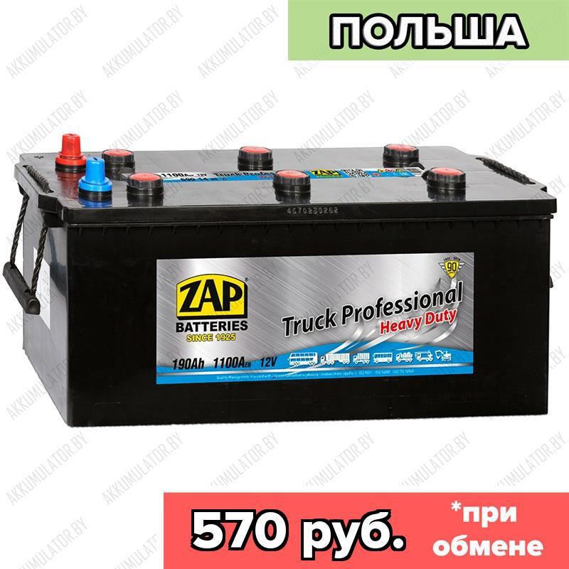 Аккумулятор ZAP Truck Professional / 690 13 / 190Ah / 1 100А / Обратная полярность / 513 x 210 x 195