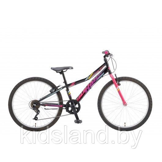 Велосипед Booster Turbo 240  24"  (черно-розовый)