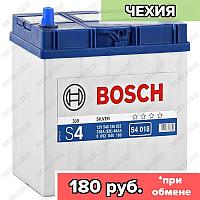 Аккумулятор Bosch S4 018 / [540 126 033] / Тонкие клеммы / 40Ah JIS / 330А / Asia / Обратная полярность / 187