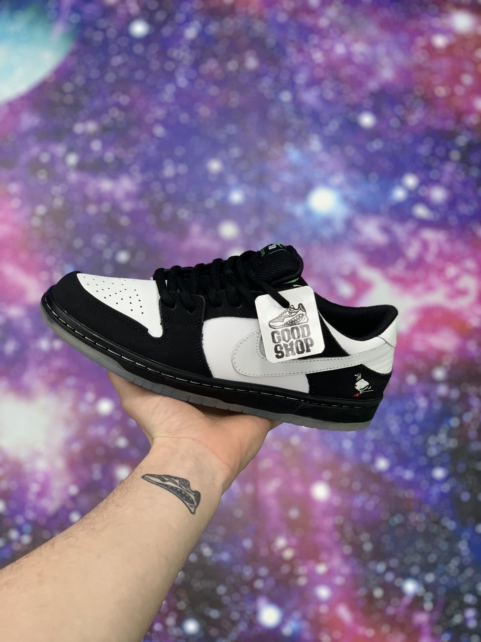 Кроссовки Nike Dunk SB Black White Low