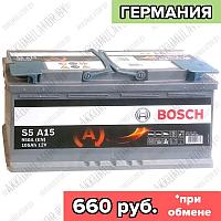 Аккумулятор Bosch S6\S5A AGM 015 / [605 901 095] / 105Ah / 950А / Обратная полярность / 393 x 175 x 190