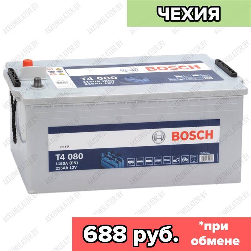 Аккумулятор Bosch T4 080 / [715 400 115] / 215Ah / 1 150А / Обратная полярность / 518 x 276 x 242