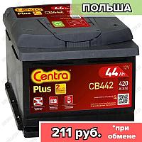 Аккумулятор Centra Plus CB442 / Низкий / 44Ah / 420А / Обратная полярность / 207 x 175 x 175