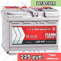 Аккумулятор Fiamm Titanium PRO / Низкий / 60Ah / 600А / Обратная полярность / 242 x 175 x 175