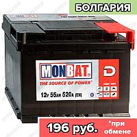 Аккумулятор Monbat Dynamic 55 R / 55Ah / 520А / Обратная полярность / 242 x 175 x 190