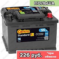 Аккумулятор Centra Standard CC550 / 55Ah / 460А / Обратная полярность / 242 x 175 x 190