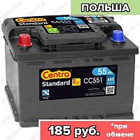 Аккумулятор Centra Standard CC551 / 55Ah / 460А / Прямая полярность / 242 x 175 x 190