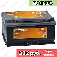 Аккумулятор DETA Power DB950 / 95Ah / 800А / Обратная полярность / 353 x 175 x 190