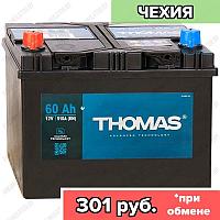 Аккумулятор Thomas / 60Ah / 510А / Asia / Прямая полярность / 232 x 173 x 200 (220)