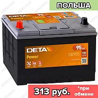 Аккумулятор DETA Power DB955 / 95Ah / 720А / Asia / Прямая полярность / 306 x 173 x 200 (220)