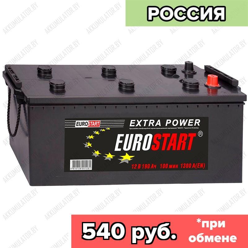Аккумулятор Eurostart ExtraPower 6CT-190 / 190Ah / 1 300А / Обратная полярность / 518 x 240 x 242