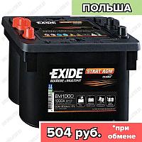 Аккумулятор Exide Start AGM EM1000 / 50Ah / 800А / Обратная полярность / 260 x 173 x 206