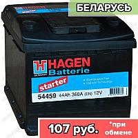 Аккумулятор Hagen Starter 54459 / 44Ah / 360А / Обратная полярность / 207 x 175 x 190