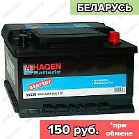 Аккумулятор Hagen Starter 56530 / Низкий / 65Ah / 540А / Обратная полярность / 278 x 175 x 175