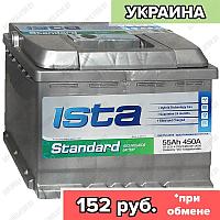Аккумулятор ISTA Standard 6CT-55 A1 E / 55Ah / 450А / Обратная полярность / 242 x 175 x 190