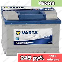 Аккумулятор Varta Blue Dynamic D43 / [560 127 054] / 60Ah / 540А / Прямая полярность / 242 x 175 x 190