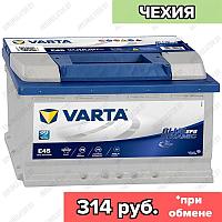 Аккумулятор Varta Blue Dynamic EFB E45 / [570 500 065] / 70Ah / 650А / Обратная полярность / 278 x 175 x 190