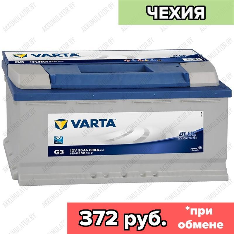 Аккумулятор Varta Blue Dynamic G3 / [595 402 080] / 95Ah / 800А / Обратная полярность / 353 x 175 x 190
