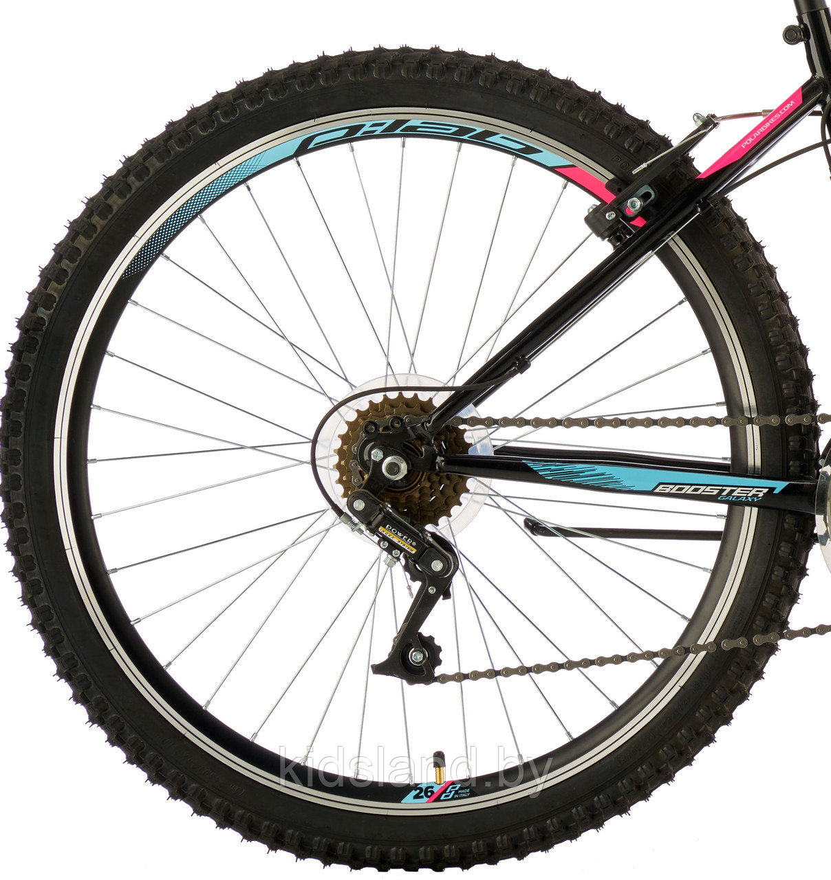 Велосипед Booster GALAXY 26" (антрацит- розовый) - фото 6 - id-p177475285