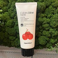 Пенка с экстрактом ацеролы для очищения кожи лица TONY MOLY Clean Dew Acerola Foam Cleanser