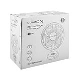 Вентилятор Luazon LOF-03, настольный, 35 Вт, 28 см, 3 режима, пластик, бело-синий, фото 9