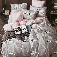 Детский комплект постельного белья 1,5 спальный, Сатин, наволочка 50x70 Panda
