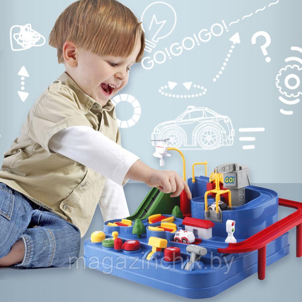 Механический трек головоломка, развивающая игрушка с рычагами и кнопками T801A автотрек - фото 5 - id-p177481291