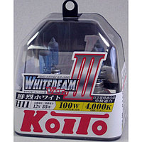 Лампа автомобильная Koito, H11 (55w) (100w) PGJ19-2 Whitebeam III 4000K, набор 2 шт