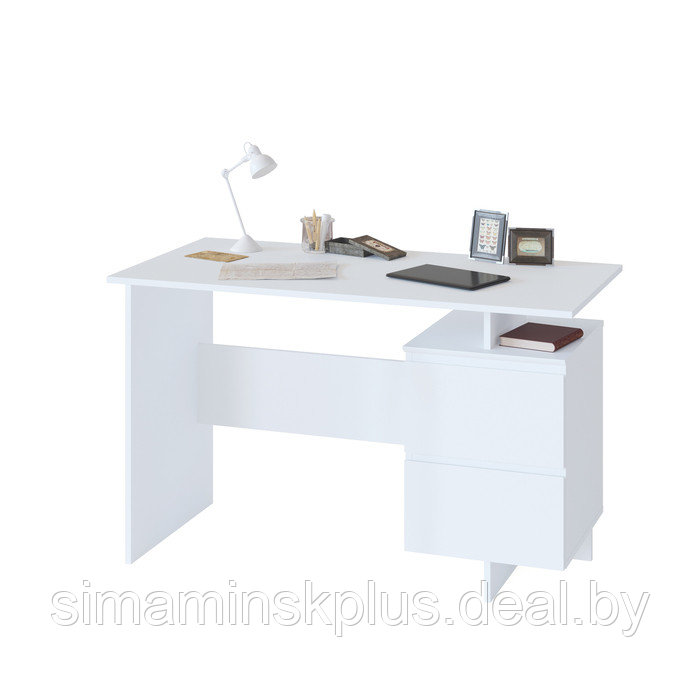 Стол письменный «СПм-19», 1200 × 600 × 744 мм, цвет белый - фото 1 - id-p177034275